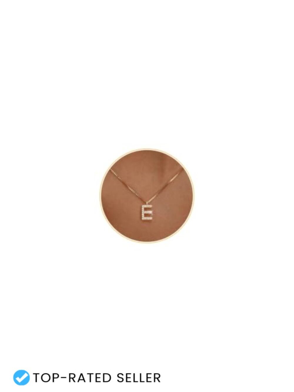 Dainty Initial Pendant Necklace, 14K Gold Plated, Cubic Zirconia, Hypoallergenic